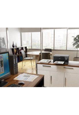 БФП струменевий кольоровий A4 Epson L3250, Black, WiFi, 5760х1440 dpi, до 33/15 стор/хв, USB, вбудоване СБПЧ, чорнило Epson 103 (C11CJ67412)