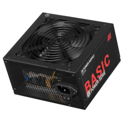 Блок живлення 600 Вт, 2E Basic Power, Black, ATX, Active PFC, 120 мм, 3xMolex / 4xSATA / 2xPCI-E 6+2-pin / 1xMB 20+4-pin / 1xCPU 4+4-pin (2E-BP600-120APFC)