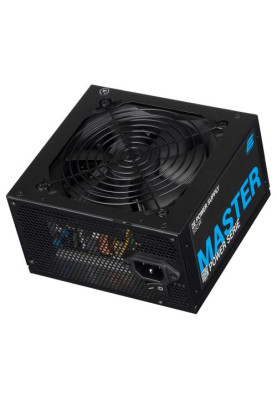 Блок живлення 550 Вт, 2E Master Power, Black, ATX, 80 Plus, Active PFC, 120 мм, 3xMolex / 5xSATA / 2xPCI-E 6+2-pin / 1xMB 20+4-pin / 1xCPU 4+4-pin, захист OVP/SCP/OPP/OCP (2E-MP550-120APFC)