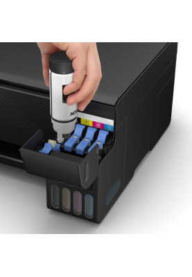 БФП струменевий кольоровий A4 Epson L3251, Black, WiFi, 5760х1440 dpi, до 33/15 стор/хв, USB, вбудоване СБПЧ, чорнило Epson 103 (C11CJ67413)