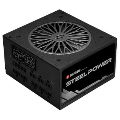 Блок живлення 750 Вт, Chieftec SteelPower, Black, модульний, 80+ Bronze, Active PFC, 120 мм, 3xMolex / 6xSATA / 4xPCI-E 6+2-pin / 1xMB 20+4-pin / 2xCPU 4+4-pin, захист AFC/OCP/OPP/OTP/OVP/SCP/SIP/UVP (BDK-750FC)