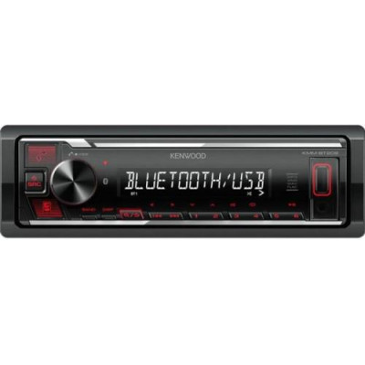 Автомагнітола Kenwood KMM-BT209 Bluetooth, USB, 1 Din, підсвічування Red