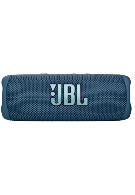 Колонка портативна 2.0 JBL Flip 6, Blue, 30 Bт, Bluetooth, живлення від акумулятора, 4800 mAh, IPX7 водонепроникна (JBLFLIP6BLU)
