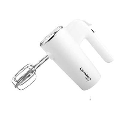 Міксер Liberton LHM-2804, White, 450W, ручний, 6 швидкостей, винчики, гаки для замісу тесту