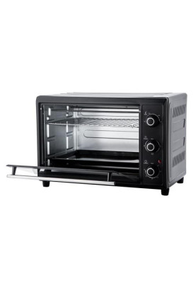 Електродуховка Liberton LEO-400 Black, 2000W, 40 л, поворотні перемикачі, індикатор роботи, таймер, 3 режими нагрівання