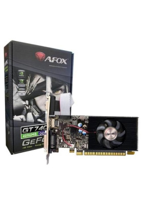 Відеокарта GeForce GT740, AFOX, 4Gb GDDR3, 128-bit, VGA/DVI/HDMI, 993/5000 MHz (AF740-4096D3L3)