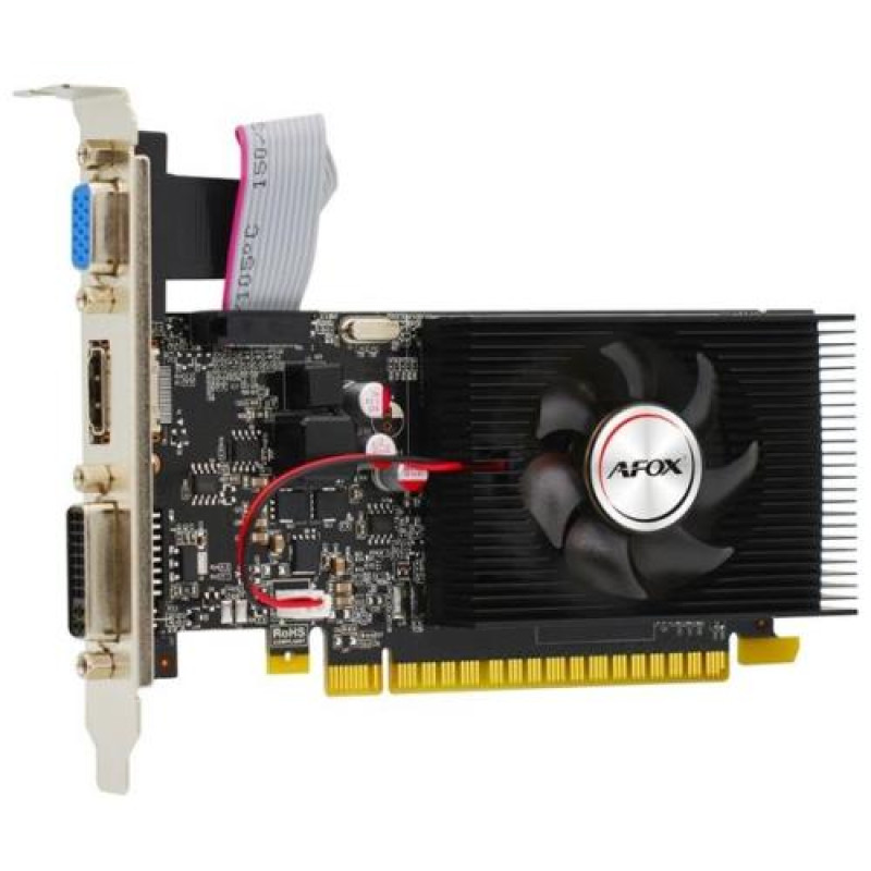 Відеокарта GeForce GT740, AFOX, 4Gb GDDR3, 128-bit, VGA/DVI/HDMI, 993/5000 MHz (AF740-4096D3L3)