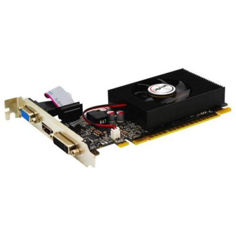 Відеокарта GeForce GT740, AFOX, 4Gb GDDR3, 128-bit, VGA/DVI/HDMI, 993/5000 MHz (AF740-4096D3L3)
