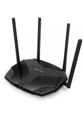 Роутер Mercusys MR80X Wi-Fi 802.11ax, 2976Mb, 3 LAN 10/100/1000Mb, Wi-Fi 6