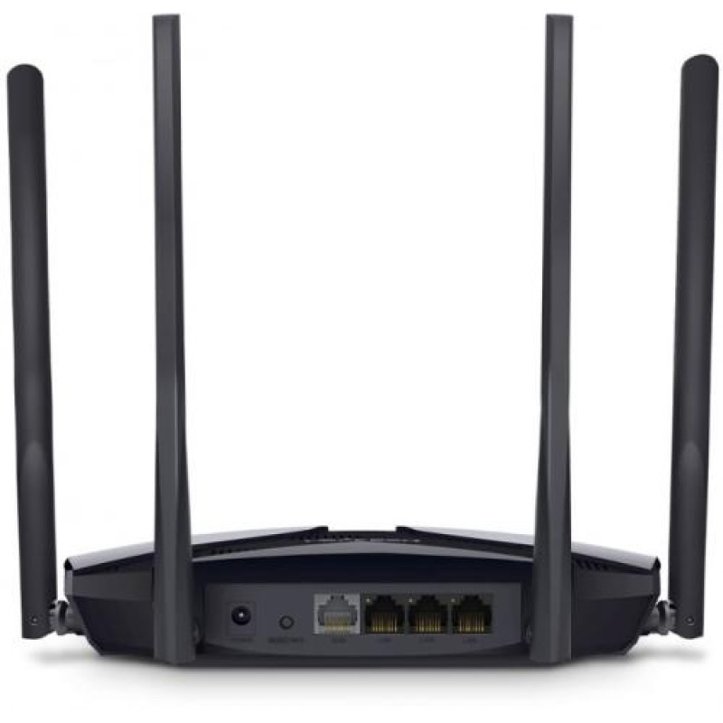 Роутер Mercusys MR80X Wi-Fi 802.11ax, 2976Mb, 3 LAN 10/100/1000Mb, Wi-Fi 6