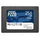 Твердотільний накопичувач SSD 256Gb, Patriot P220, SATA3, 2.5", 3D TLC, 550/490 МБ/с (P220S256G25)