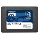 Твердотільний накопичувач SSD 128Gb, Patriot P220, SATA3, 2.5", 3D TLC, 550/480 МБ/с (P220S128G25)