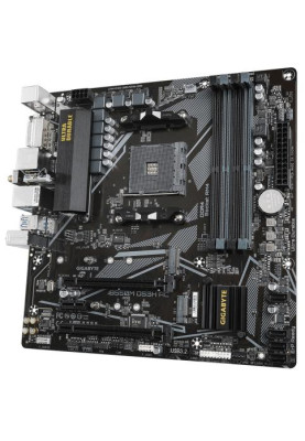 Мат.плата AM4 (B550) Gigabyte B550M DS3H AC, B550, 4xDDR4, Int.Video(CPU), 4xSATA3, 2xM.2, 1xPCI-E 16x 4.0, 1xPCI-E 16x 3.0, 1xPCI-E 1x 3.0, ALC887, GLan, WiFi ac, Bluetooth 4.2, 6xUSB3.2/6xUSB2.0, DVI-D/HDMI/DP, MicroATX