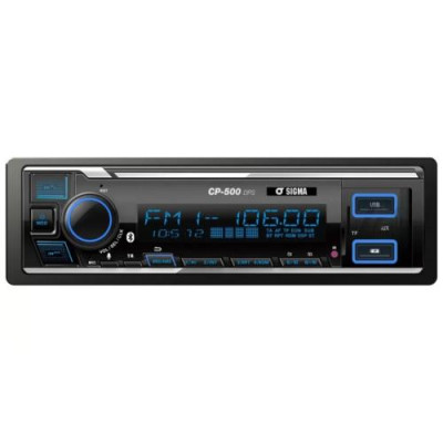 Автомагнітола SIGMA СP-500BT RGB APP USB, 1 Din, Bluetooth, підсвітка RGB
