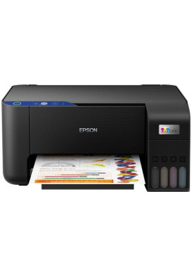 БФП струменевий кольоровий A4 Epson L3201, Black, 5760х1440 dpi, до 33/15 стор/хв, USB, вбудована СБПЧ, чорнила Epson 103 (C11CJ69402)