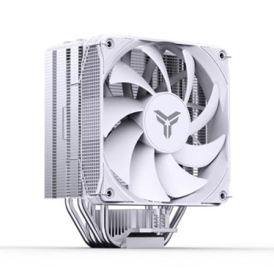 Кулер для процесора Jonsbo PISA A4, White, алюміній/мідь, 1x120 мм, PWM, для Intel 115x/1200/1700, AMD AM4/AM5, до 250 Вт