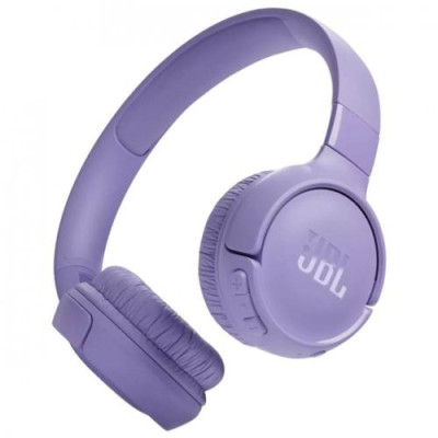 Навушники бездротові JBL Tune 520BT, Purple, Bluetooth, мікрофон, аккумулятор 450 mAh, технологія "Pure Bass", підтримка Siri та Google Now (JBLT520BTPUREU)