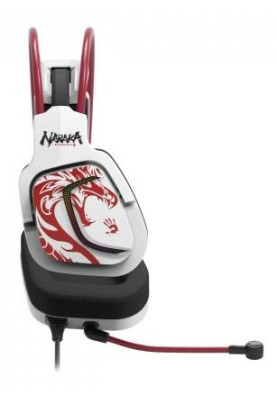 Навушники A4Tech G575 "Bloody", Naraka, USB, мікрофон, динаміки 50 мм, підтримка звуку 7.1, RGB-підсвічування, кероване наголов'я із системою підтримки "левітуюче крило", 16 Ом, 105 дБ, 2 м