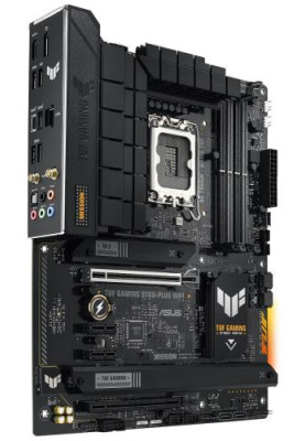Материнська плата LGA1700, Asus TUF GAMING B760-PLUS WIFI, B760, 4xDDR5, Int.Video(CPU), 4xSATA3, 3xM.2, 1xPCI-E 16x 5.0, 1xPCI-E 16x 3.0, 2xPCI-E 1x 3.0, Realtek 7.1, Realtek 2.5Gb, WiFi 6, Bluetooth 5.2, 7xUSB3.2/3xUSB2.0, HDMI/DP, ATX
