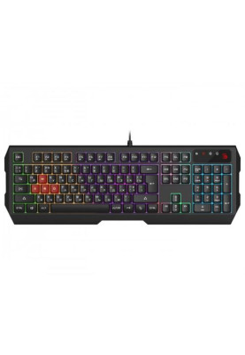 Клавіатура Bloody B135N, Black, USB, ігрова, неонове підсвічування