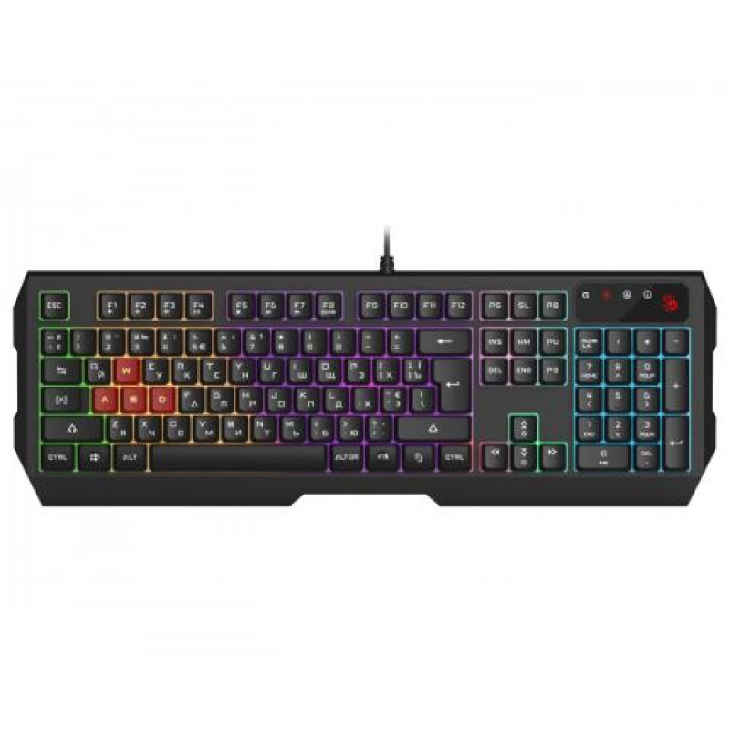 Клавіатура Bloody B135N, Black, USB, ігрова, неонове підсвічування