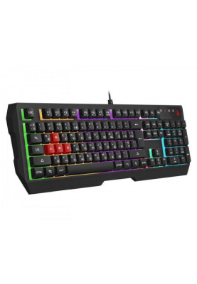 Клавіатура Bloody B135N, Black, USB, ігрова, неонове підсвічування