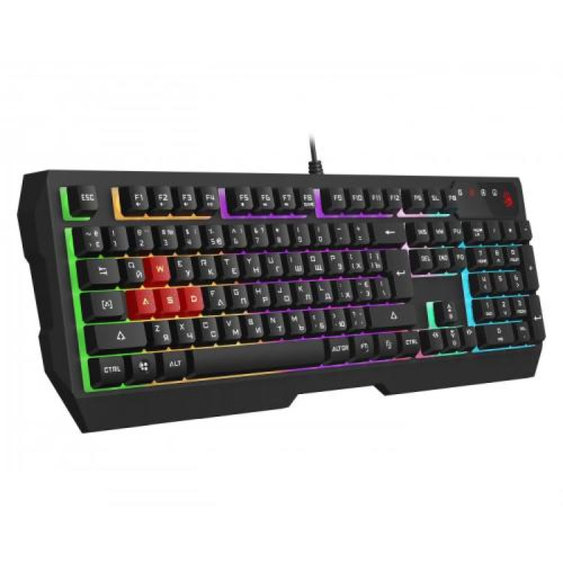 Клавіатура Bloody B135N, Black, USB, ігрова, неонове підсвічування