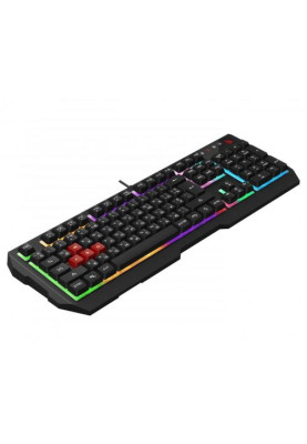 Клавіатура Bloody B135N, Black, USB, ігрова, неонове підсвічування