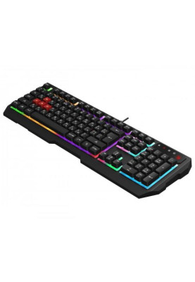 Клавіатура Bloody B135N, Black, USB, ігрова, неонове підсвічування