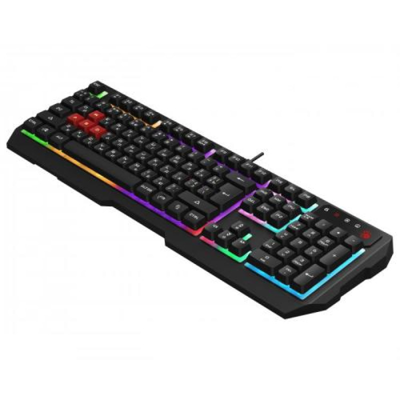 Клавіатура Bloody B135N, Black, USB, ігрова, неонове підсвічування