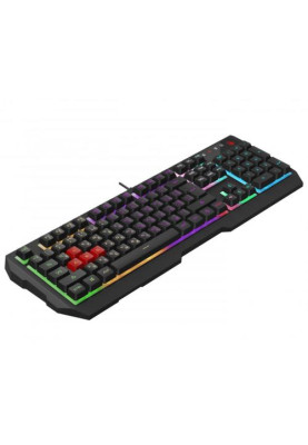 Клавіатура Bloody B140N, Black, USB, ігрова, неонове підсвічування