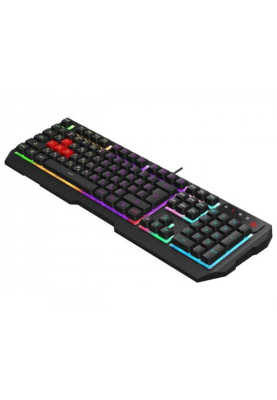 Клавіатура Bloody B140N, Black, USB, ігрова, неонове підсвічування