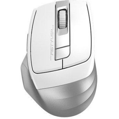 Миша A4Tech Fstyler FB35CS, Icy White, USB, бездротова безшумна, оптична, BT+RF (Combo), 1200/1600/2000/2400 dpi, 125 Hz, 6 кнопок, вбудований Li акумулятор