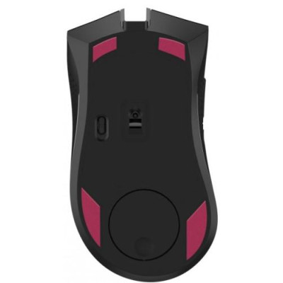 Миша бездротова Bloody R90 Plus, Black, USB 2.4GHz, оптична (сенсор BC3332-S), 100 - 5000 cpi, 150 IPS, 8 програмованих кнопок, акумулятор 500 mAh