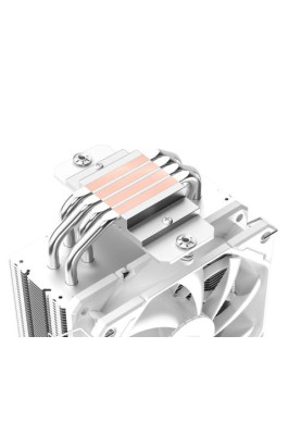 Кулер для процесора ID-Cooling SE-224-XTS White, 1x120 мм, алюміній/мідь, Intel: 1700/1200/1150/1151/1155/1156, AMD: AM4/AM5, 120x151x75 мм, 4-pin PWM, до 220 Вт