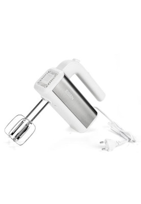 Міксер Eisen EHM-55W, White, 550W, ручний, 5 швидкостей, вінчики, гаки для замісу тіста, захист від перегріву