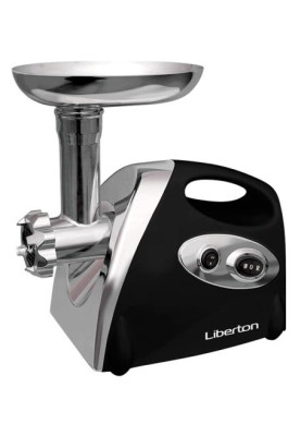 М'ясорубка Liberton LMG-18T02, Black, 1800W, продуктивність 1.2кг/хв, соковитискач для томатів, диски для подрібнення 3/5/7мм, насадка для ковбасок/«кеббе», металевий шнек, реверс, захист від перегріву