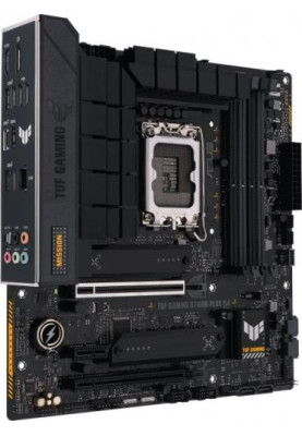Материнська плата LGA1700, Asus TUF GAMING B760M-PLUS, B760, 4xDDR5, Int.Video(CPU), 4xSATA3, 2xM.2, 1xPCI-E 16x 5.0, 1xPCI-E 16x 4.0, 1xPCI-E 1x 4.0, Realtek 7.1, Realtek 2.5Gb, 8xUSB3.2/4xUSB2.0, HDMI/DP, MicroATX