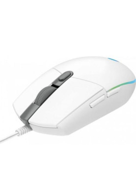 Миша Logitech G102 LIGHTSYNC, White, USB, оптична, 200-8000 dpi, RGB-підсвічування LIGHTSYNC, 6 програмованих механічних кнопок із пружинним механізмом, 2.1 м (910-005809)