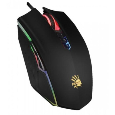 Миша Bloody A70A Matte Black, USB, оптична (сенсор PixArt PMW3327), 1000 - 6200 dpi, 8 кнопок, 1.8 м