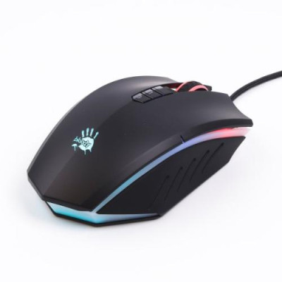 Миша Bloody A70A Matte Black, USB, оптична (сенсор PixArt PMW3327), 1000 - 6200 dpi, 8 кнопок, 1.8 м