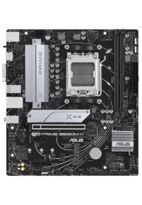 Материнська плата AM5 Asus PRIME B650M-K, B650, 2xDDR5, Int.Video (CPU), 4xSATA3, 2xM.2, 1xPCI-E 4.0 x16, 2xPCI-E 4.0 x1, Realtek 7.1, Realtek 2.5Gb, 6xUSB3.2/6xUSB2.0, VGA/HDMI, MicroATX