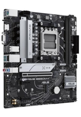 Материнська плата AM5 Asus PRIME B650M-K, B650, 2xDDR5, Int.Video (CPU), 4xSATA3, 2xM.2, 1xPCI-E 4.0 x16, 2xPCI-E 4.0 x1, Realtek 7.1, Realtek 2.5Gb, 6xUSB3.2/6xUSB2.0, VGA/HDMI, MicroATX