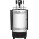 Електрошашличниця Ardesto VEG-HY1000 Steel, 900W, 5 шампурів, обертання 360°, U-подібні нагрівачі, знімний піддон для збору жиру, алюмінієвий кожух, 	захист від перегрівання