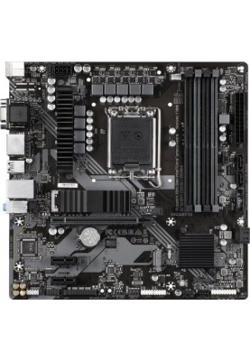 Материнська плата LGA1700, Gigabyte B760M DS3H, B760, 4xDDR5, Int.Video(CPU), 4xSATA3, 2xM.2, 1xPCI-E 16x 4.0, 2xPCI-E 1x 3.0, Realtek 7.1, RTL8125BG, 6xUSB3.2/6xUSB2.0, VGA/HDMI/2xDP, MicroATX