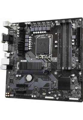 Материнська плата LGA1700, Gigabyte B760M DS3H, B760, 4xDDR5, Int.Video(CPU), 4xSATA3, 2xM.2, 1xPCI-E 16x 4.0, 2xPCI-E 1x 3.0, Realtek 7.1, RTL8125BG, 6xUSB3.2/6xUSB2.0, VGA/HDMI/2xDP, MicroATX