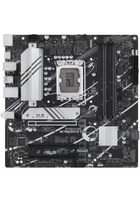 Материнська плата LGA1700, Asus PRIME B760M-A D4-CSM, B760, 4xDDR4, Int.Video(CPU), 4xSATA3, 2xM.2, 3xPCI-E 16x 4.0, Realtek 7.1, Realtek 2.5Gb, 5xUSB3.2/7xUSB2.0, HDMI/DP, MicroATX