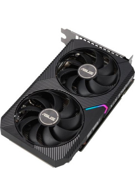 Відеокарта GeForce RTX 3050, Asus, DUAL OC V2, 8Gb GDDR6, 128-bit, DVI-D/HDMI/DP, 1852/14000 MHz, 6-pin (DUAL-RTX3050-O8G-V2)