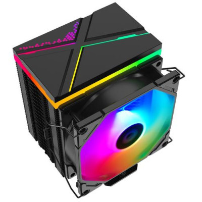 Кулер для процесора ID-Cooling SE-914-XT ARGB V2, алюміній/мідь, 1x92 мм, PWM, для Intel 115x/1200/2011/2066, AMD AM4, до 150 Вт, гідродинамічний підшипник