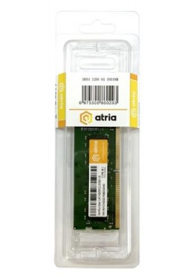 Пам'ять SO-DIMM, DDR4, 8Gb, 3200 MHz, Atria, 1.2V, CL22 (UAT43200CL22SK1/8)